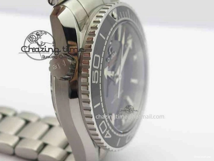 0308 Planet Ocean 2016 43.5mm SS OM 1:1 Best Edition Black Dial On SS Bracelet A Cozy 8162